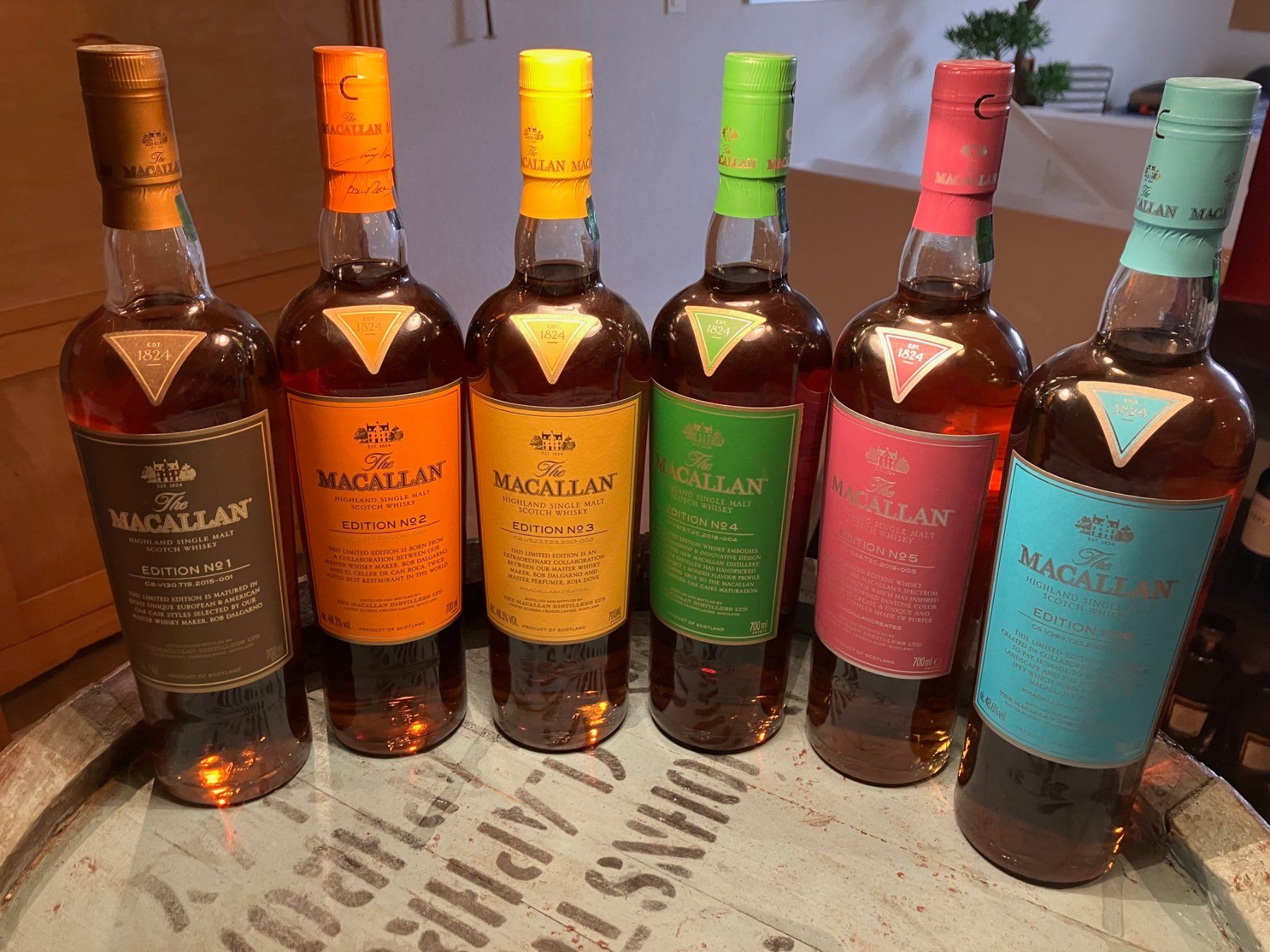 Macallan Bevande alcoliche: Macallan Edition 1 - 6 komplette Serie – Nuovo e nell'imballaggio originale da Aarwangen venduto da concorde58