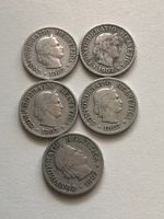 Lot mit 5 Stk. 10 Rp. 1907