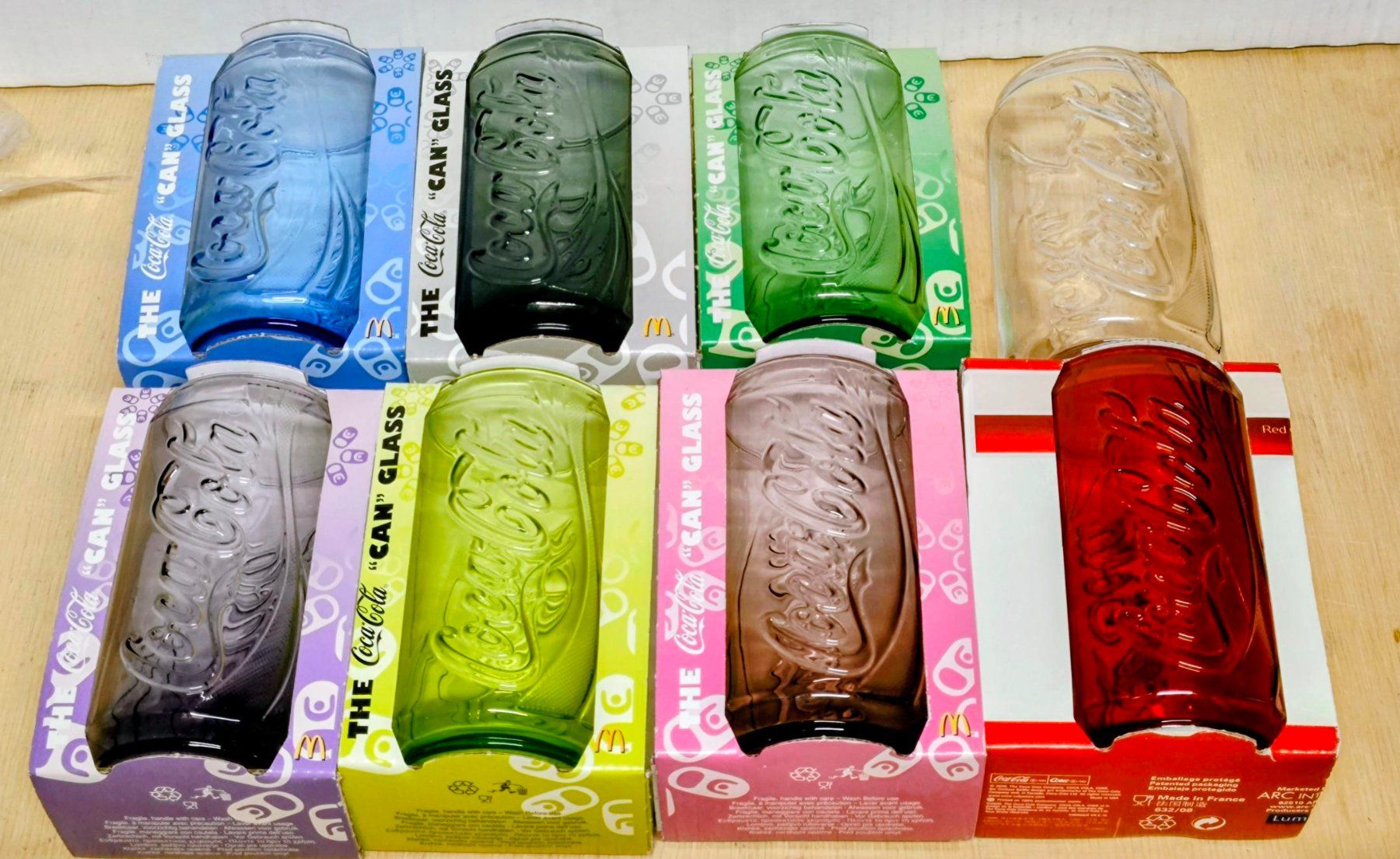 Coca-Cola Verres: 8 alte Coca-Cola Gläser Mc Donald – Neuf avec emballage d'origine à Pfäffikon ZH par Colacity
