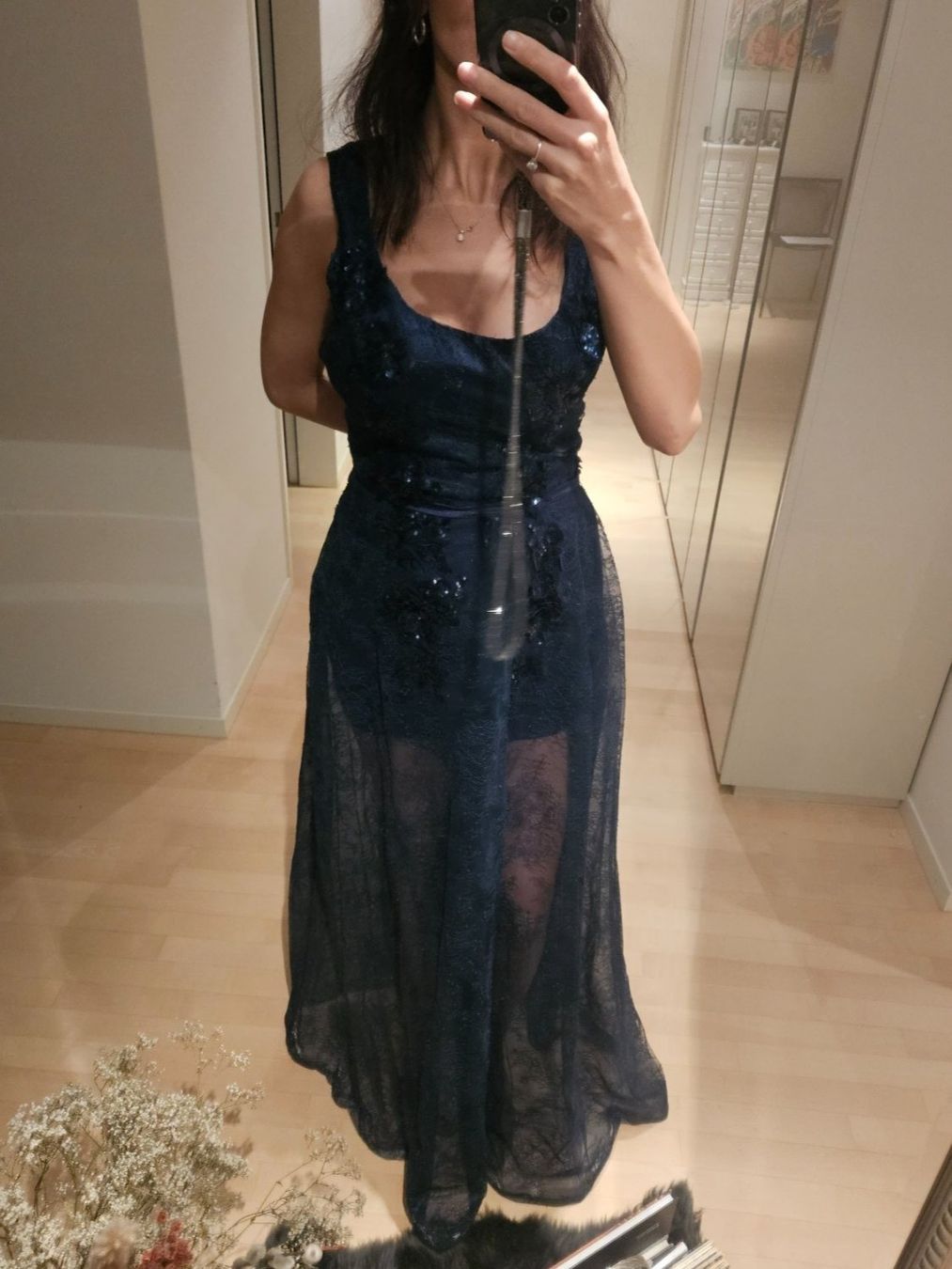 Vestiti: Abendkleid blau Spitze Grösse 38 – Nuovo (secondo la descrizione) da Zürich venduto da lejale01 3