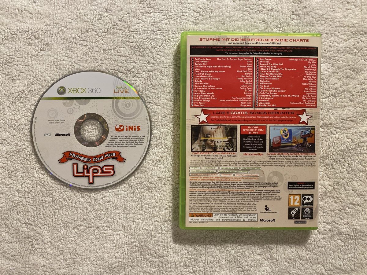Microsoft Giochi: Lips: Number One Hits XBOX 360 – Usato da Reichenbach i. K. venduto da Daniel840 1