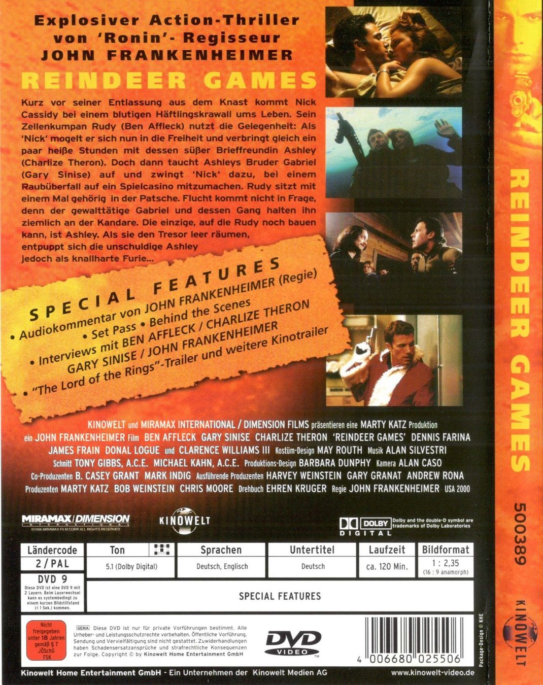 Tutti i DVDs: REINDEER GAMES DVD – Usato da St. Margarethen TG venduto da Smiley-Face 1