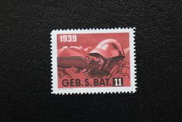 GEB. S. BAT. 11 SOLDATENMARKE 1939