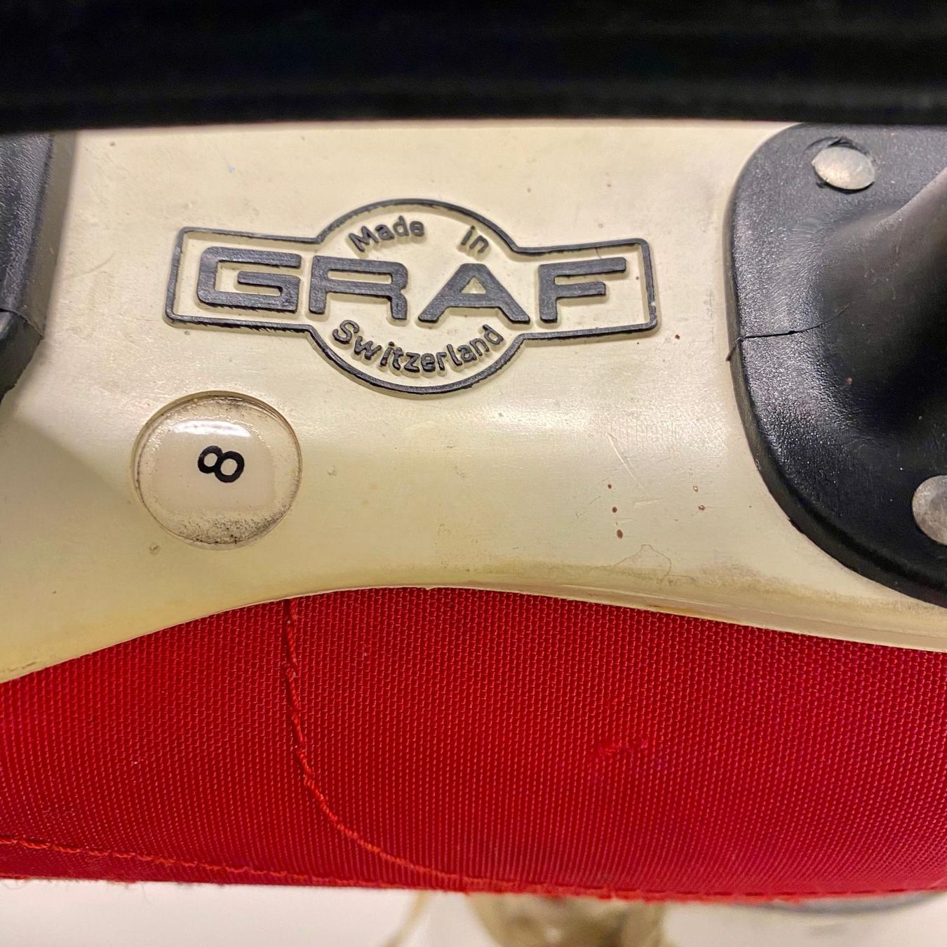 Graf Pattini da ghiaccio: Vintage Graf Eisschuhe, Grösse 41 – Usato da Krauchthal venduto da SamsPuce 4