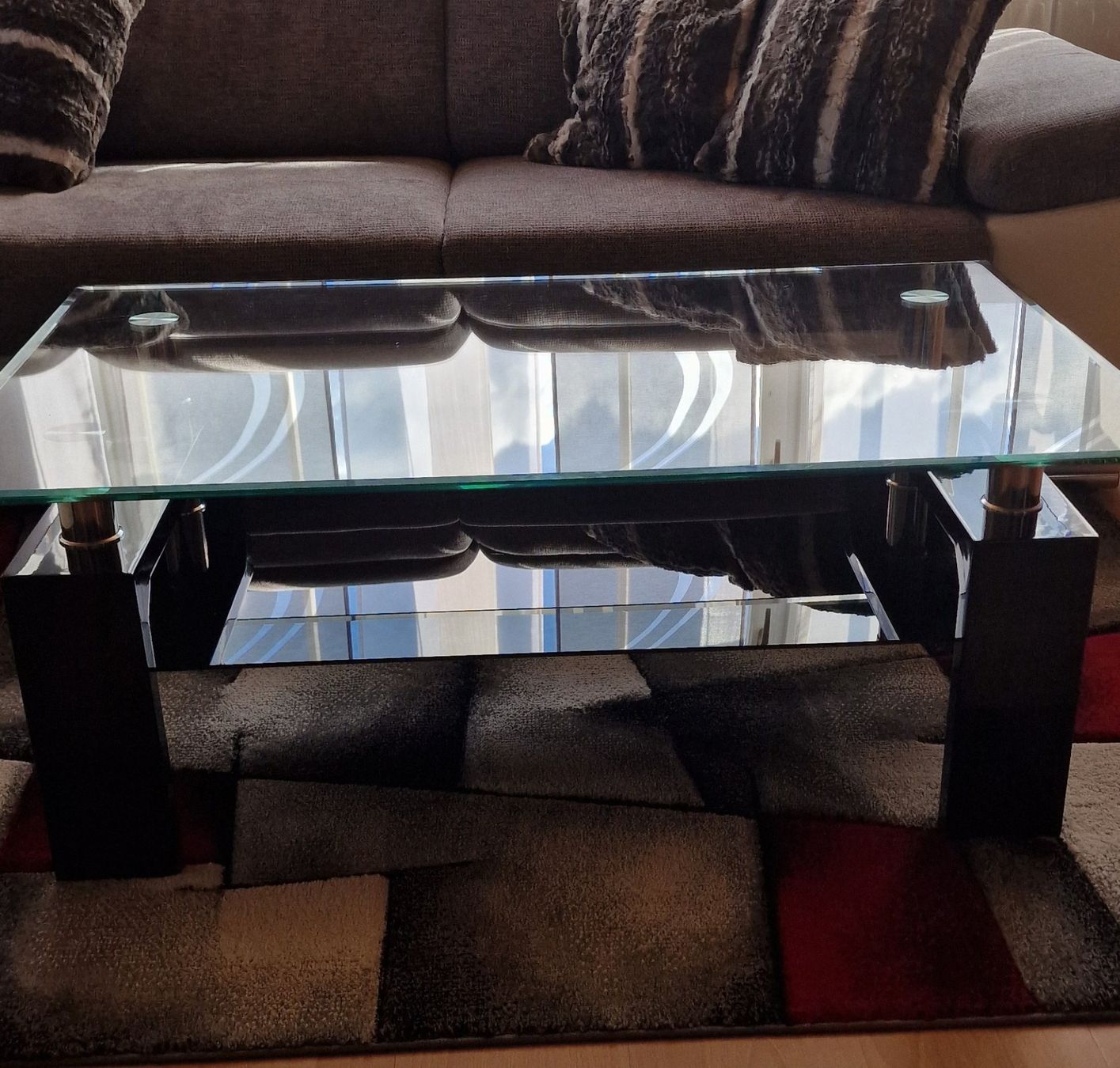 Tavoli: Eleganter Couchtisch mit Glasplatte – Usato da Rheineck venduto da Dalis-Fashion 2