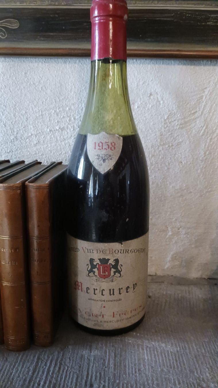 Wein: Antiker Rotwein, "Mercurey", 1958 – Gebraucht aus Basel von goldfinger63