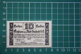 currency voucher austria freistadt 10 heller 1920