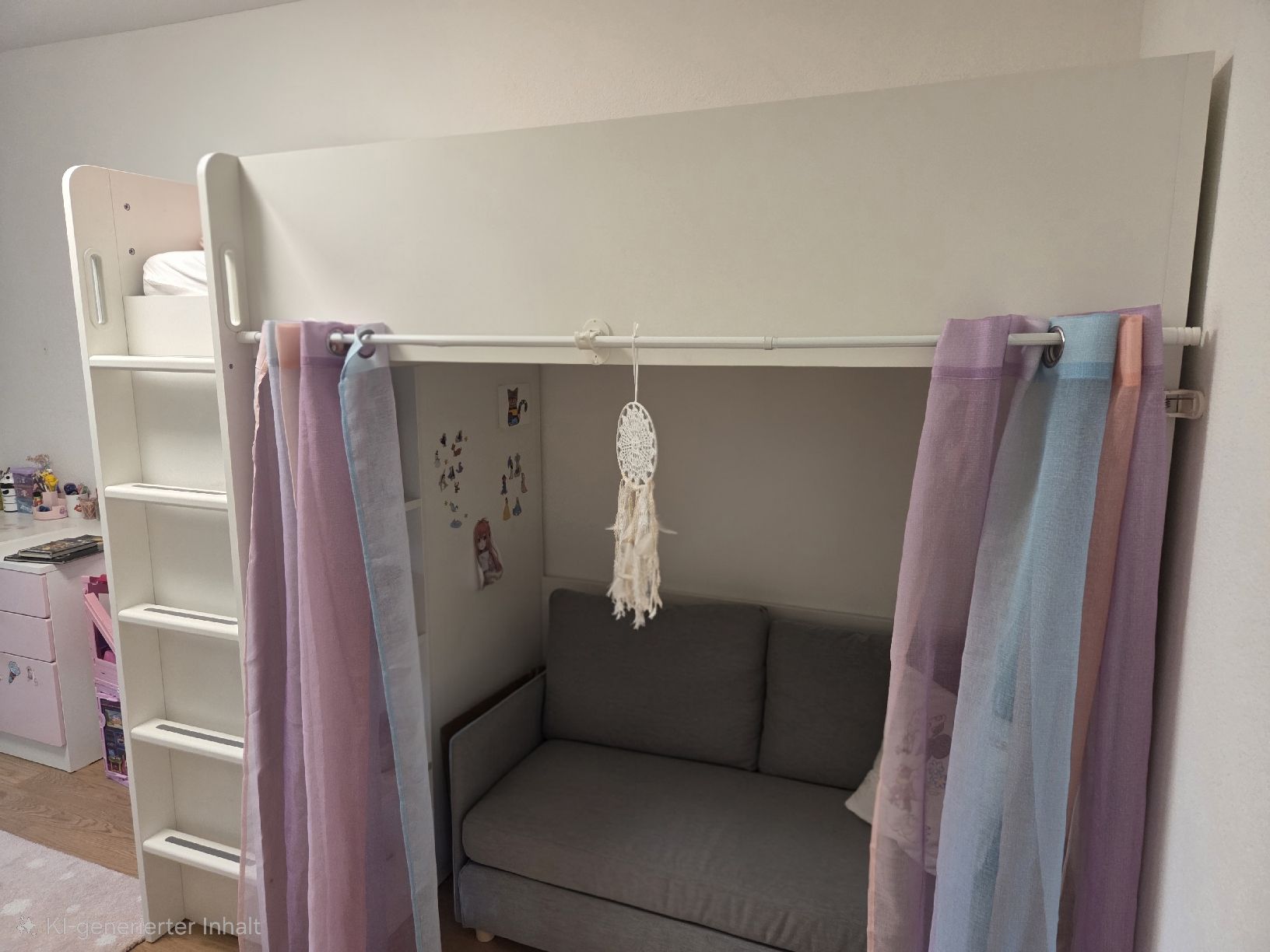 Ikea Letti: IKEA SMASTAD Hochbett mit Schrank – Usato da Goldach venduto da Debo0703