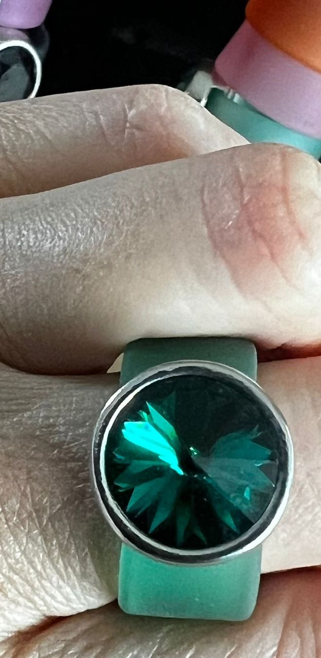 Anelli: Gummiring mit Krystal – Nuovo (secondo la descrizione) da Teufen Ar venduto da Exclusive.stuff.CH 2