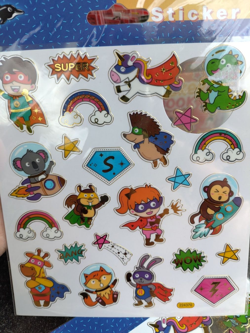 Sticker: 1 Bogen Sticker Superhelden Kids neu – Nuovo e nell'imballaggio originale da Leuggern venduto da Pummi19 1