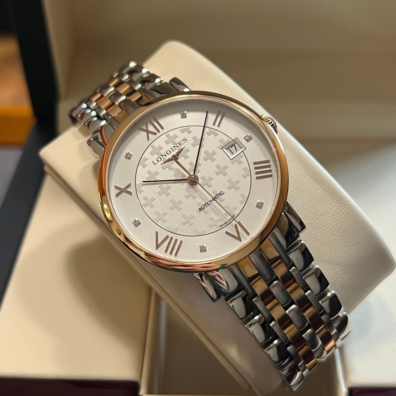 Longines Orologi: Longines Elegant Automatic Full Set L4.810.5.97.7 – Usato da Carouge GE venduto da Watchaser 7
