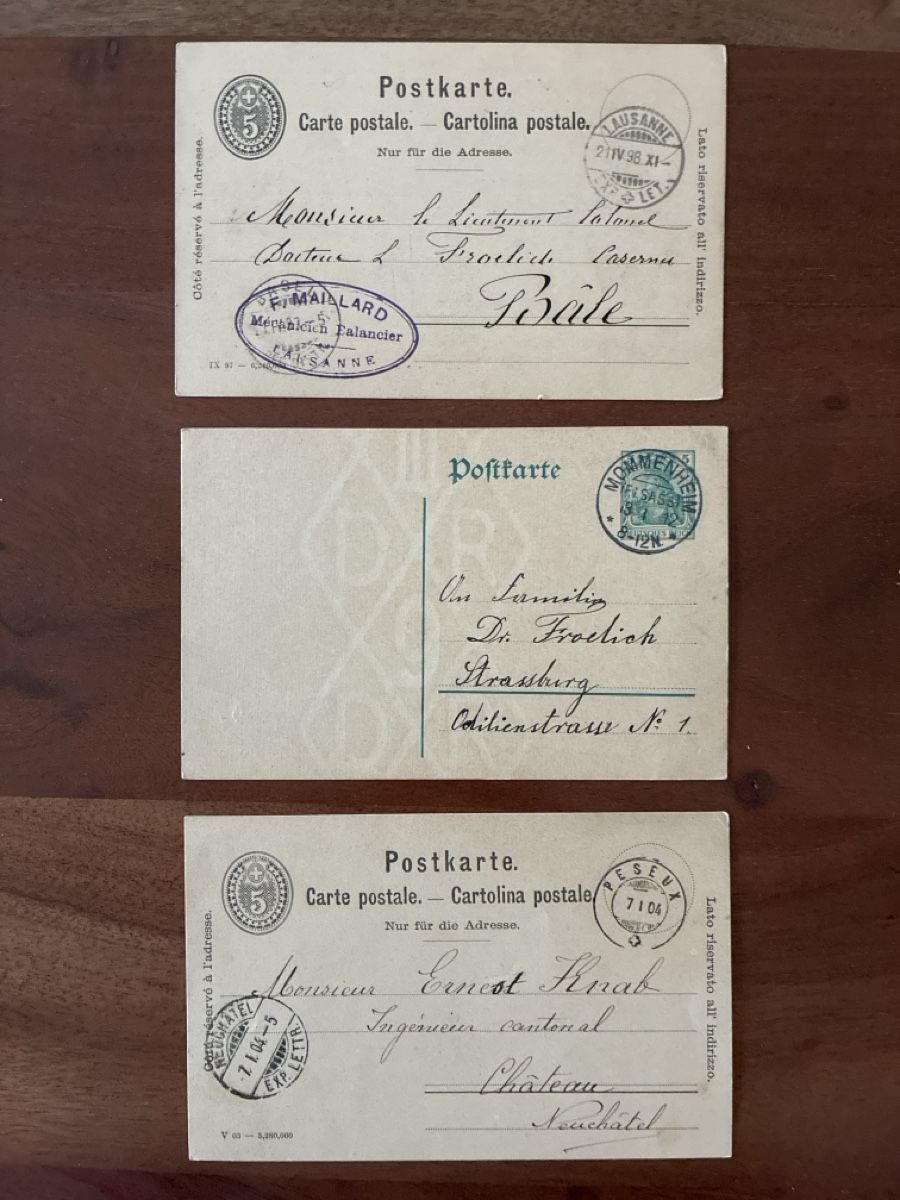 Ansichtskarten: 10 Ansichtskarten Schweiz von Chocolat Suchard – Gebraucht aus Oftringen von Cla.vD.74 3