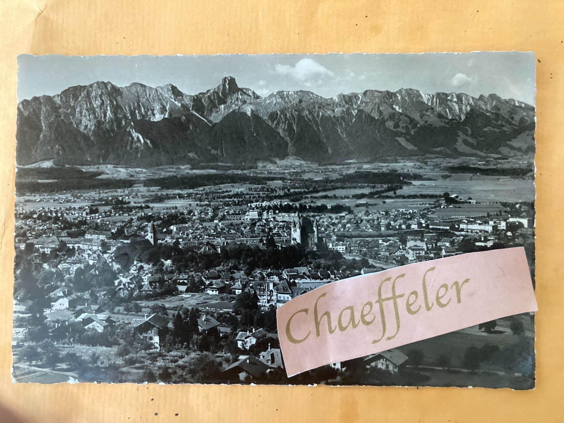 Cartoline postali: 1943 Thun und Stockhornkette – Usato da Zürich venduto da Chaeffeler