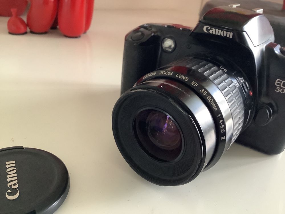 Appareil Photo Canon EOS 500 Noir - Défectueux - Vendu Pour Pièces Détachées Ou Collection