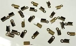 2x Enteil Kappe Bronze  ca. 11mm