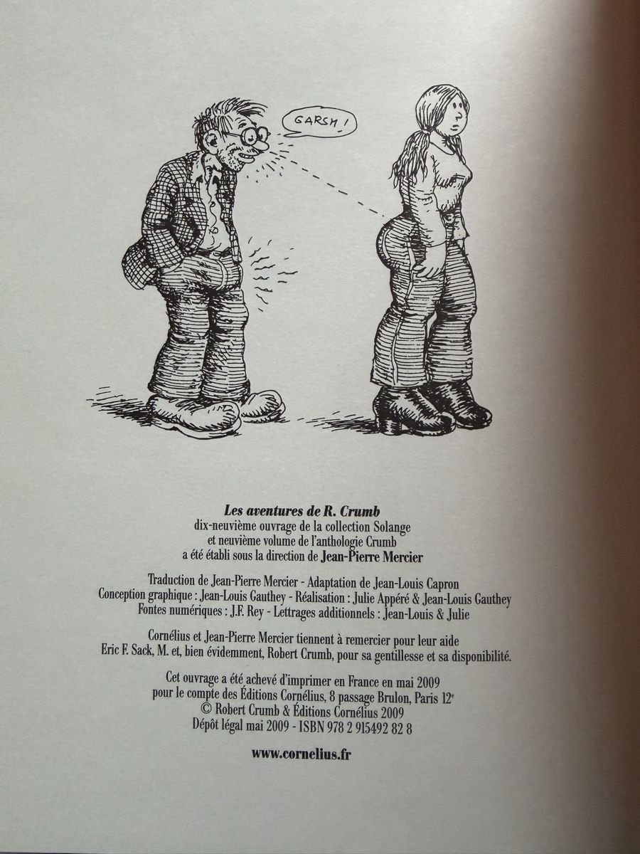 Fumetti: R. Crumb Comic "Les Aventures de R. Crumb" – Usato da Zürich venduto da cENS0R 3