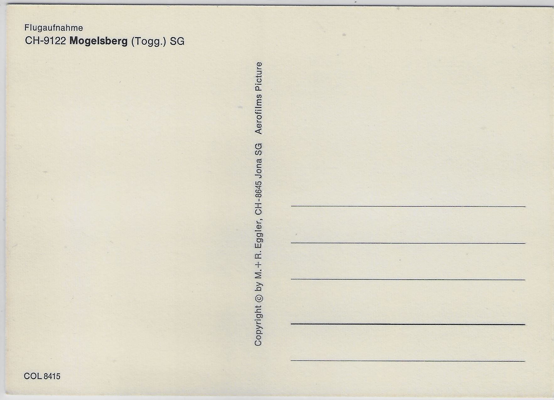 Cartoline postali: Flugaufnahme Mogelsberg SG – Antico da Ettingen venduto da Kartenplanet 1