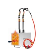 Tragbare Propan-Schmiede 2 Brenner Schmelzofe Kit Quadratisc