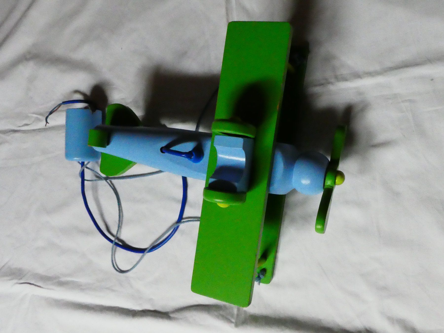 Lampade: Kinderlampe Doppeldecker grün-blau – Usato da Zürich venduto da anavlis-thymiano 5