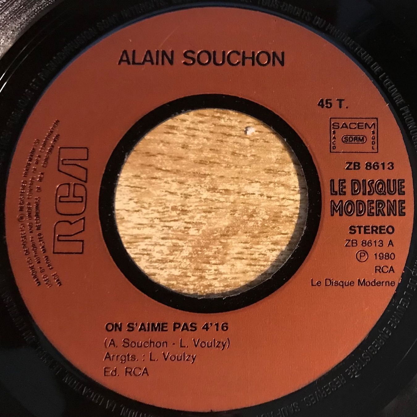 Dischi in vinile: ALAIN SOUCHON - ON S'AIME PAS – Usato da Bussigny venduto da vinyl-pas-cher 2
