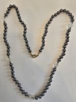 Elegante Hämatit-Kette mit Kristall-Akzenten – Neu! (51)