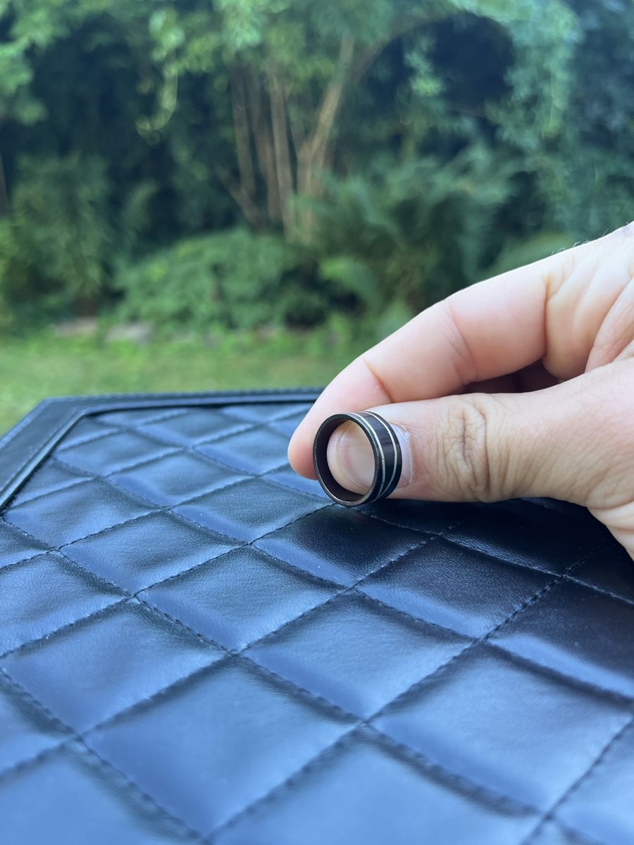Ringe: Ring Schwarz-Silber-Optik Edelstahl 17mm Modeschmuck – Neu (gemäss Beschreibung) aus Tägerwilen von Alexander716 1