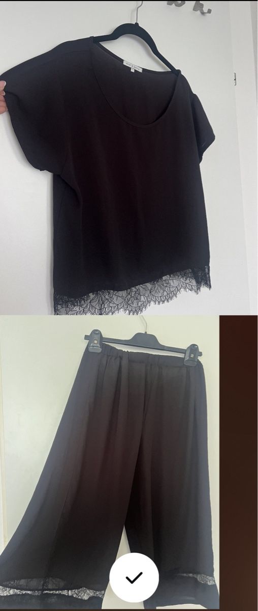 Lotti di vestiti: Schwarzes Strand Set mit Spitzendetails Gr. L& Top Hose – Usato da Wattwil venduto da skr_94 2