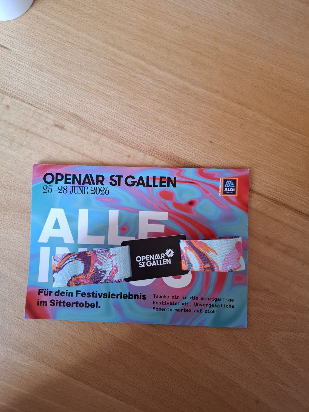 Biglietti: 3 Tages Pass Openair St Gallen 2026  – Nuovo e nell'imballaggio originale da Rehetobel venduto da Uwmaurer