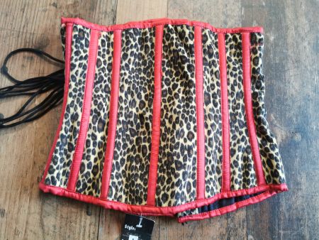 Burleska Korsett Corsage leo rot NEU 22 / 24