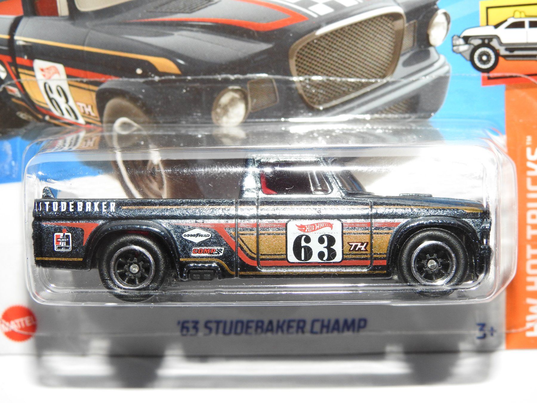Hot Wheels Modellini d'auto: HOT WHEELS '63 STUDEBAKER CHAMP / SUPER TREASURE HUNT / STH – Nuovo (secondo la descrizione) da Reinach BL venduto da vwbora75 1