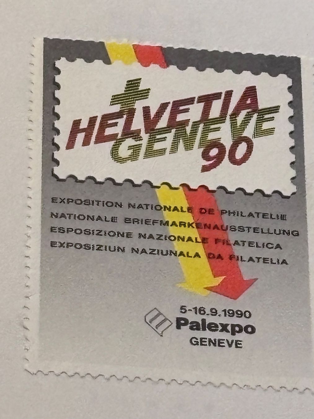 Alle Briefmarken: Briefmarkenausstellung Genf 1990 - Palexpo – Neu und originalverpackt aus Zürich von engebrunau 1
