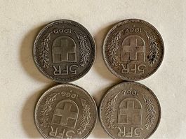 lot de pièce argent de 5 Franc