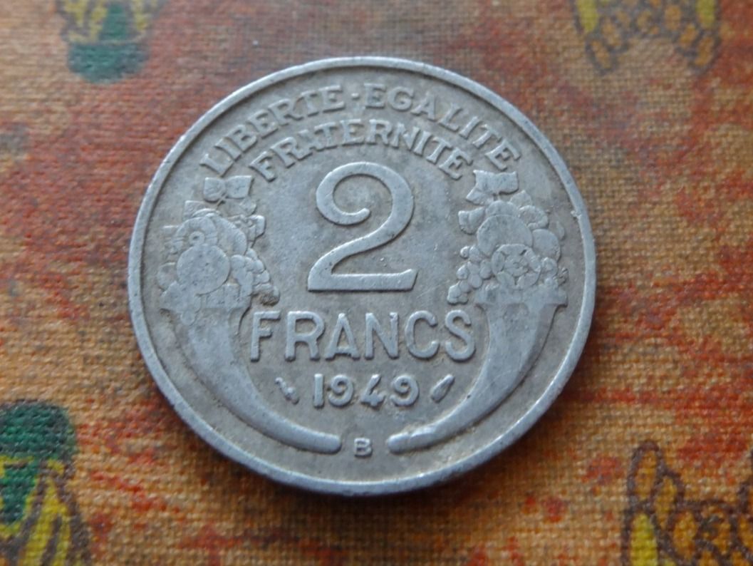 Tutti le monete: FRANCE  2 Francs  1949  old – Usato da Romanel-sur-Lausanne venduto da Swift13