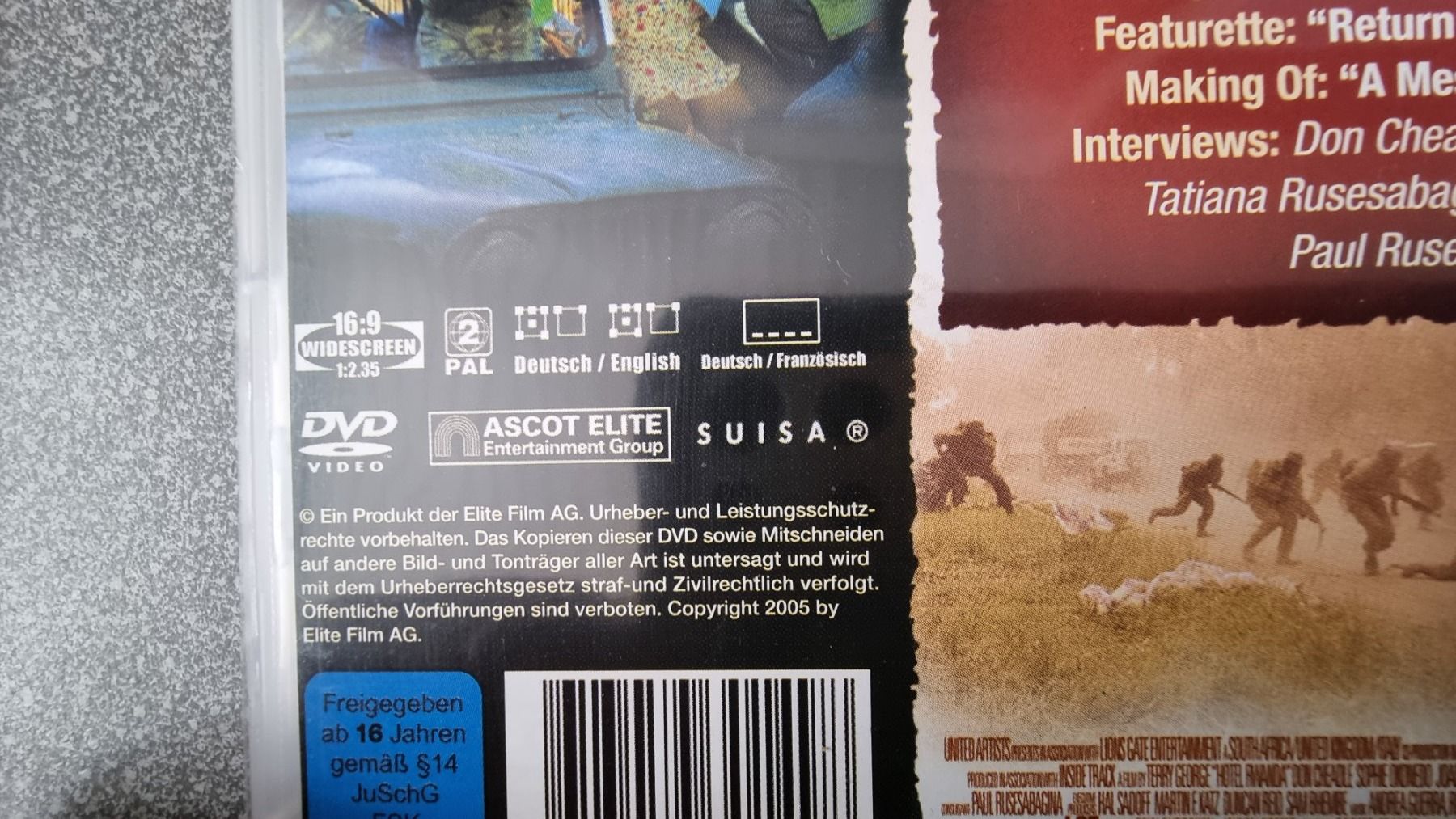 Tutti i DVDs: DVD Hotel Rwanda / Nick Nolte – Usato da Oetwil am See venduto da fineli2 1