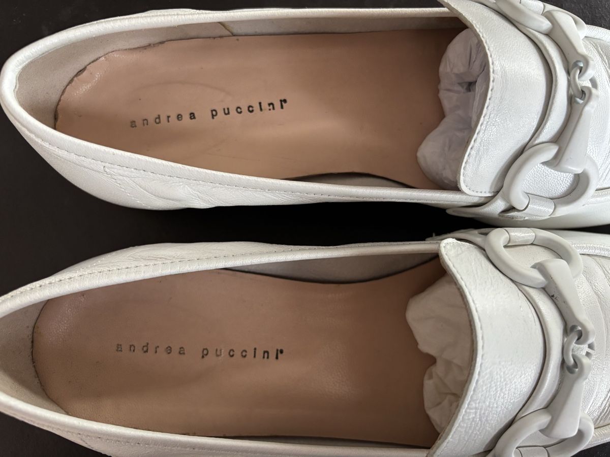 Scarpe da donna: ANDREA PUCCINI - Loafers Blanc Cuir - 39 – Nuovo (secondo la descrizione) da Chardonne venduto da teenyweeny 4