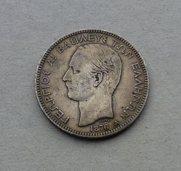 Toutes les monnaies: Griechenland ++ 5 Drachmen 1876 – D'occasion à Walkringen par Casablanca777 1