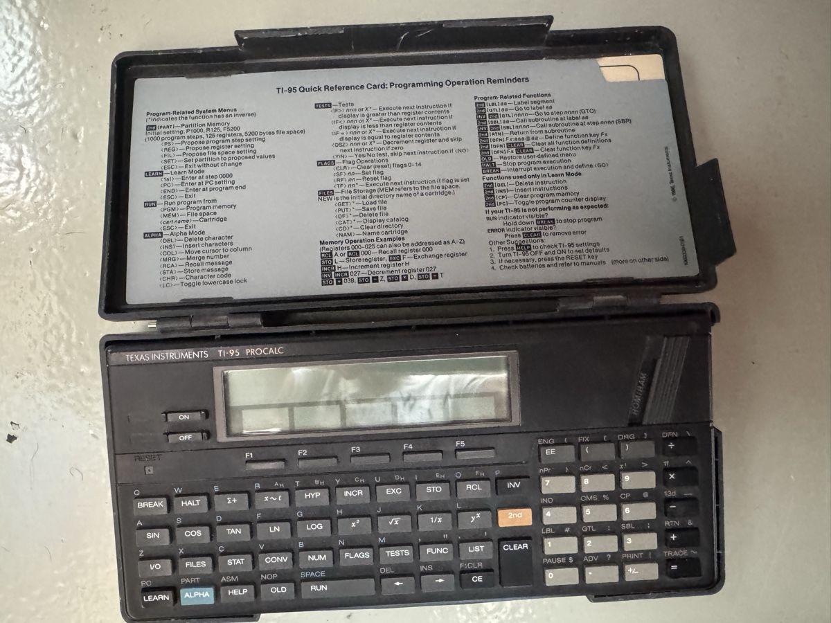 Texas Instruments Calcolatrici tascabili: Texas TI- 95 Taschenrechner – Usato da Reigoldswil venduto da pet_dj8f 3