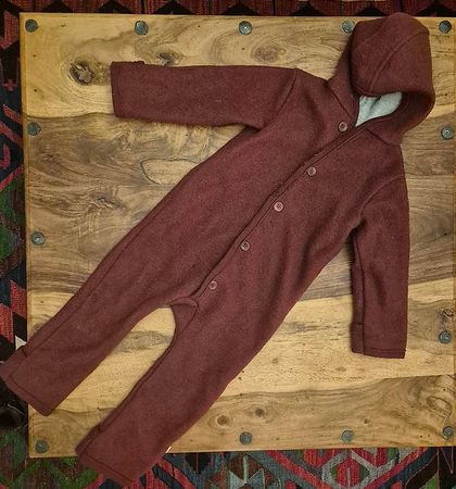 Disana - Kid's Walk-Overall, 100% Bio Schur-Wolle 98-104