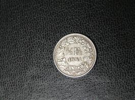 50 Rp. Silbermünze 1951