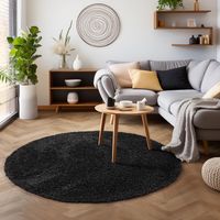 Flauschiger Shaggy Teppich Rund 200 cm - div. Farben 🔝 neu!