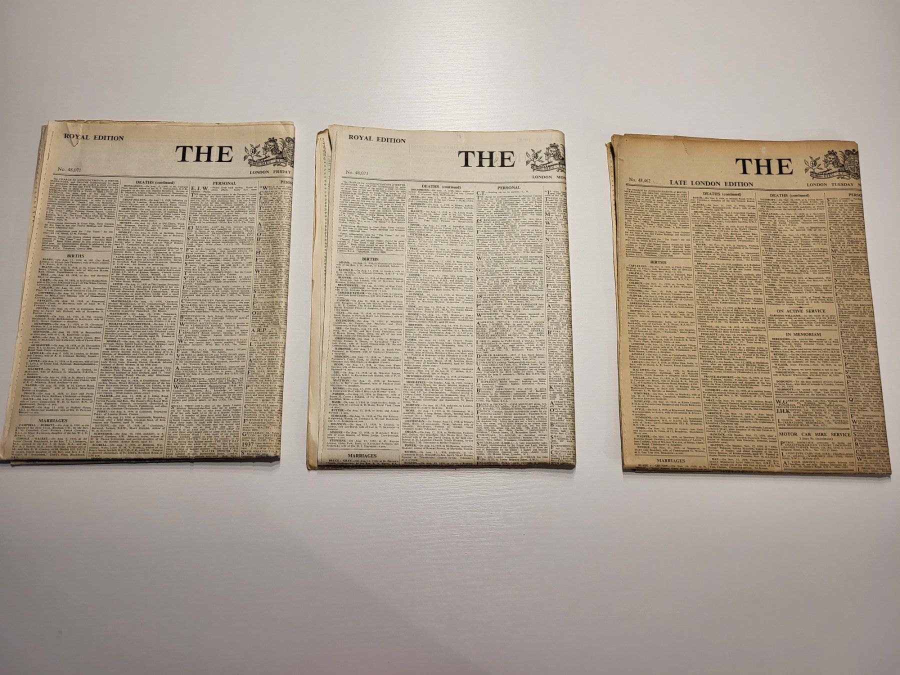 Riviste & Magazine: The Times Zeitungen 1938/1939 – Usato da Suhr venduto da lul_87gh