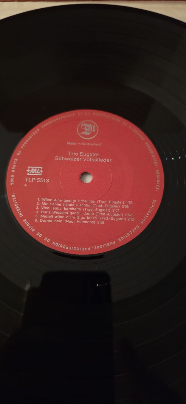 Dischi in vinile: Trio Eugster-Schweizer Volkslieder G,,G – Usato da Yvonand venduto da RF-VINYL 2