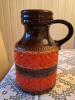 Vintage Keramik -Henkel - Vase rot /braun 24cm