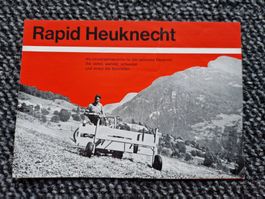 Original Prospekt Rapid Heuknecht Einachser