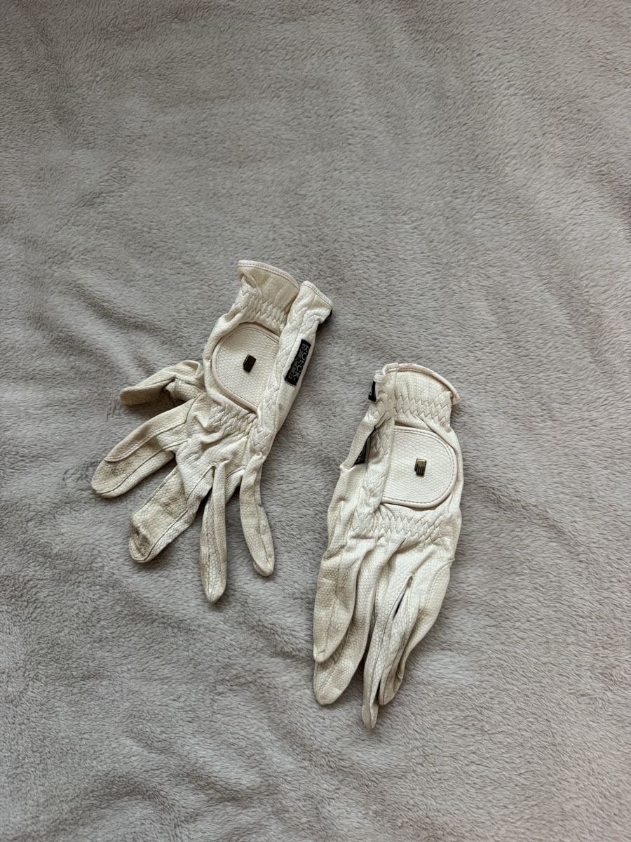 Roeckl Guanti & manicotti: Roeckl Reithandschuhe Weiss (Grösse 8)  – Usato da Männedorf venduto da ale_c76g