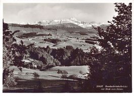 Hundwilertobelbrücke, Blick zum Säntis, gelaufen 1965
