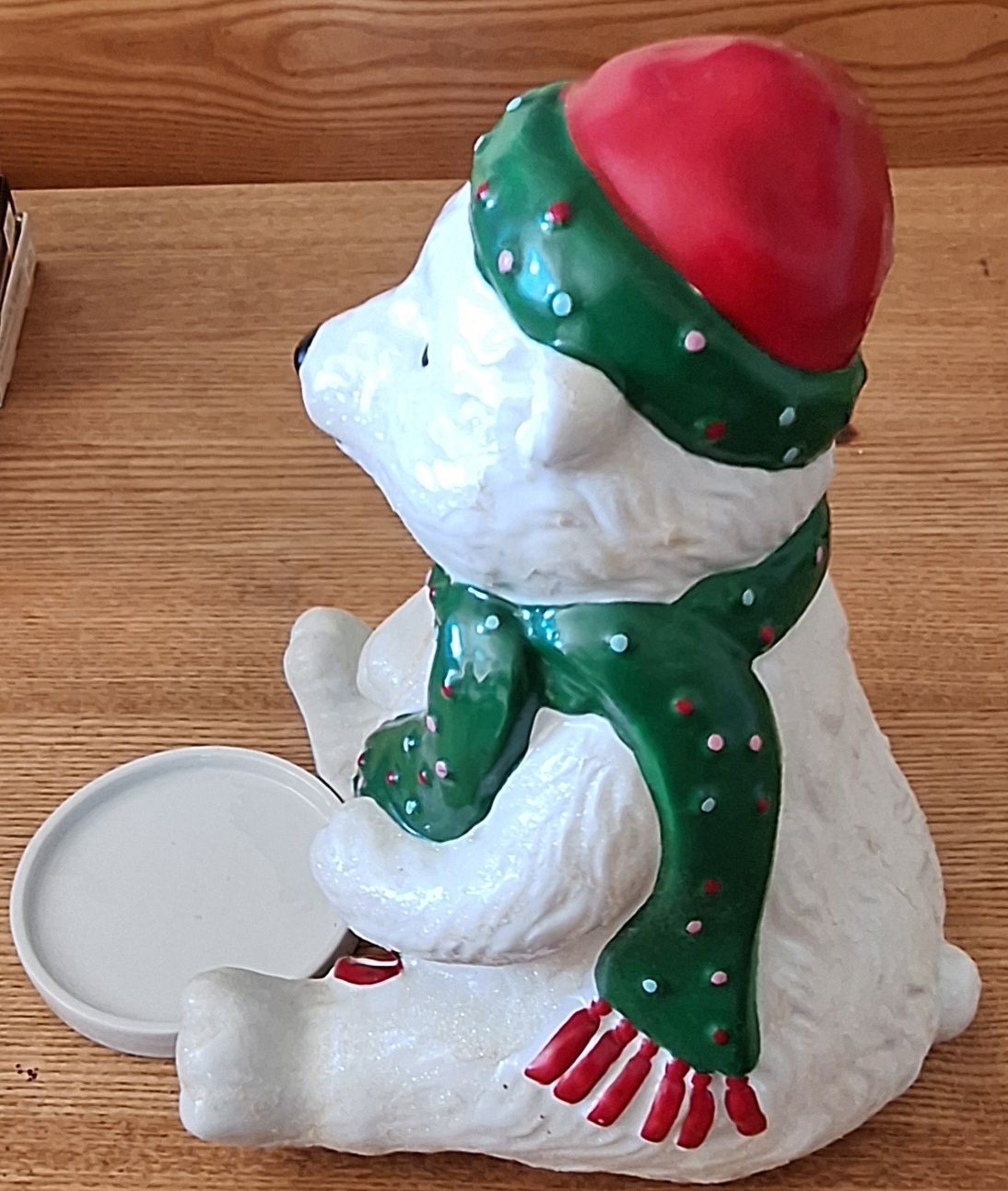 Partylite Portacandele: Partylite Weihnachts-Eisbär Keramik Figur  – Usato da Adlikon b. Andelfingen venduto da Kraemse 3