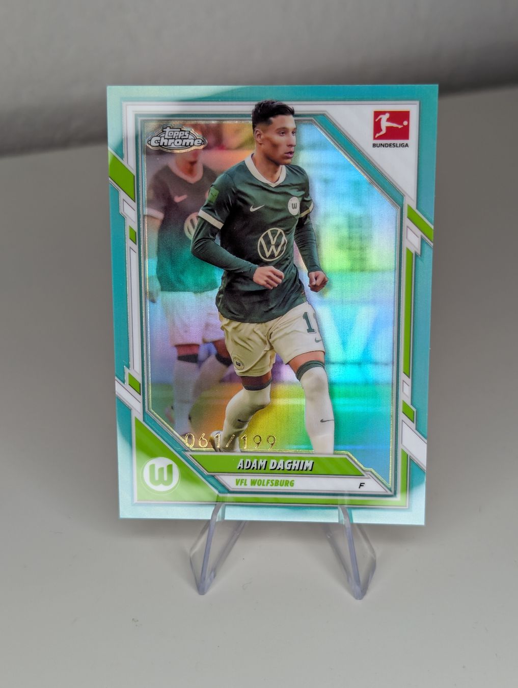 Topps Carte collezionabili: Adam Daghim 061/199 VFL Wolfsburg Topps BL Chrome – Nuovo (secondo la descrizione) da Hunzenschwil venduto da BRPCards