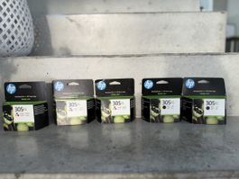 5 x Druckerpatronen HP 305 XL