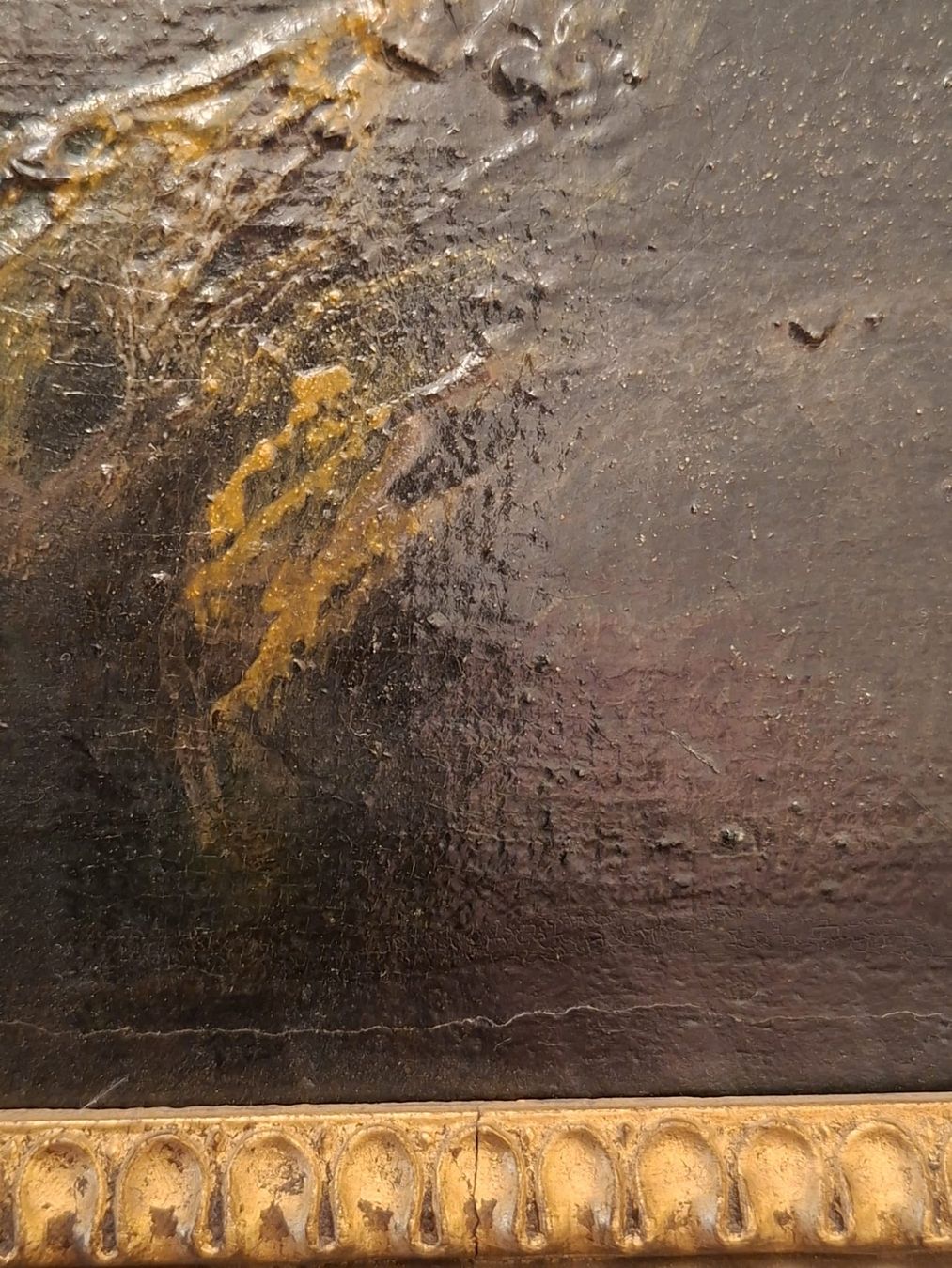 Dipinti: Altes Oelbild Bergwelt/Goldrahmen – Usato da Trimbach venduto da stillik 3
